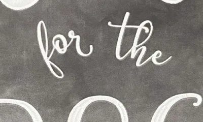 Studiochic Reserved For The Dog Square Accent Pillow In Gray