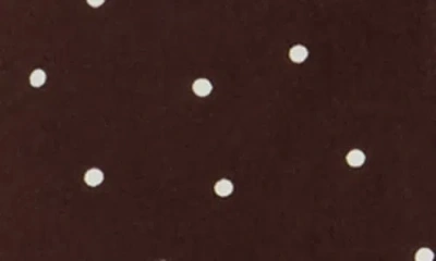 Wayf Polka Dot Minidress In Brown