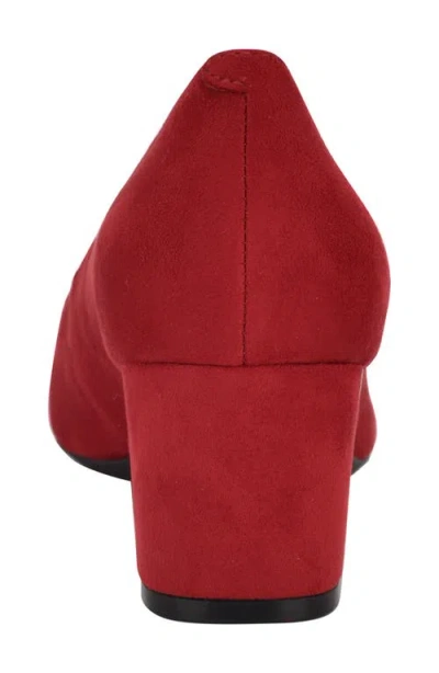 Calvin Klein Natalia Pointed Toe Flat In Red