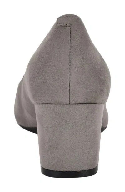 Calvin Klein Natalia Pointed Toe Flat In Gray