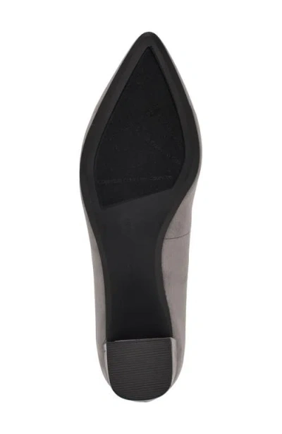 Calvin Klein Natalia Pointed Toe Flat In Gray