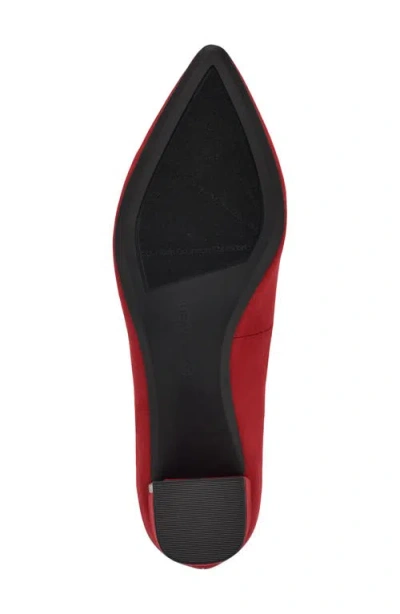 Calvin Klein Natalia Pointed Toe Flat In Red