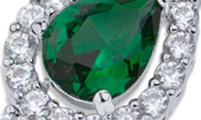 Cz By Kenneth Jay Lane Pear Cubic Zirconia Tennis Bracelet In Metallic