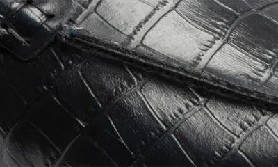 Gernie Venetian Low Top Loafer In Black Croco