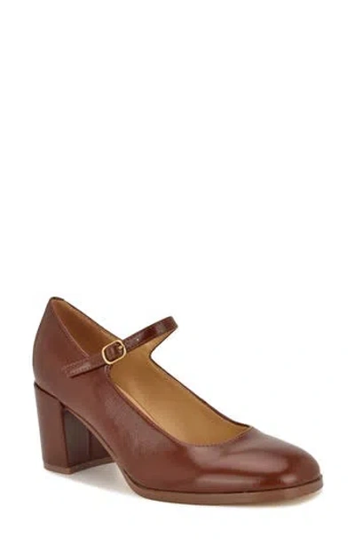 Nine West Women's Maryj Mary Jane Block Heel Pumps In Brown