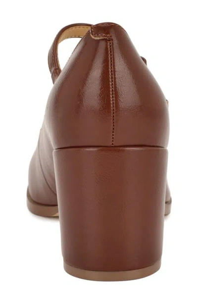 Nine West Women's Maryj Mary Jane Block Heel Pumps In Brown