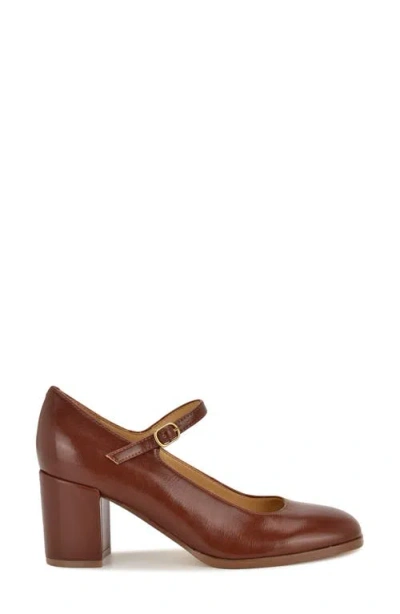 Nine West Women's Maryj Mary Jane Block Heel Pumps In Brown