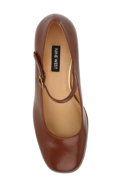 Nine West Women's Maryj Mary Jane Block Heel Pumps In Brown