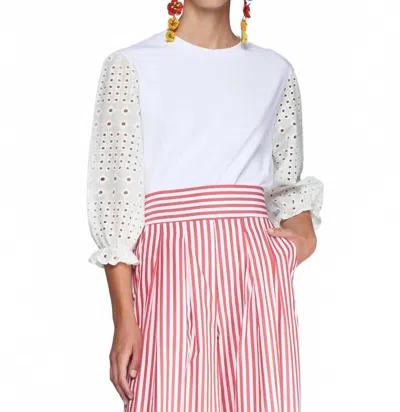 Vilagallo Paula Sangallo Blanco T-shirt In White In White