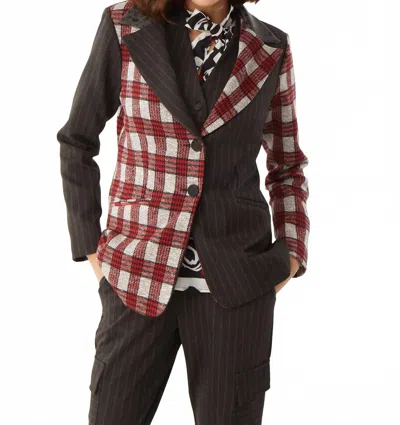 Isle By Melis Kozan Keaton Blazer In Red/brown In Multi