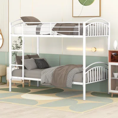 Streamdale Furniture Streamdale Twin Over Twin Metal Bunk Bed In Multi