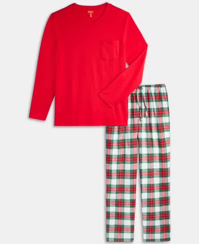 Holiday Lane Big & Tall Merry Plaid Mix It Matching Family Pajamas Set, Created For Macy's In Multi