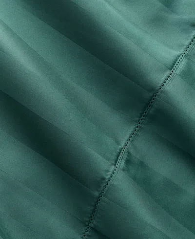 Charter Club 1.5" Stripe 550 Thread Count 100% Cotton Pillowcase Pair, Standard, Exclusively At Macy's In Green