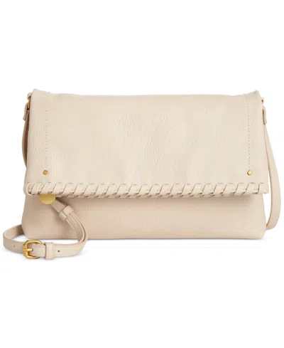 Style & Co . Whipstitch East West Flap Small Crossbody, Exclusively At Macy's In Neutral