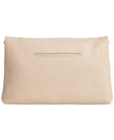 Style & Co . Whipstitch East West Flap Small Crossbody, Exclusively At Macy's In Neutral