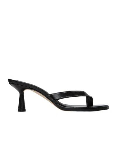 Aeyde Daphne Leather Pointed-toe High-heeled Sandals In Black