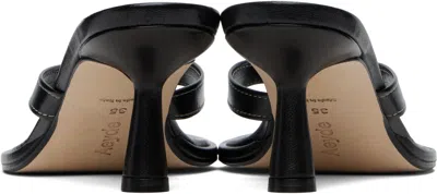 Aeyde Daphne Leather Pointed-toe High-heeled Sandals In Black