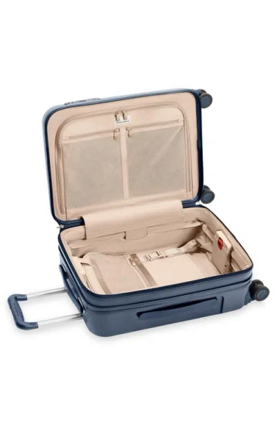Briggs & Riley Global Carry On Expandable Spinner Suitcase In Blue