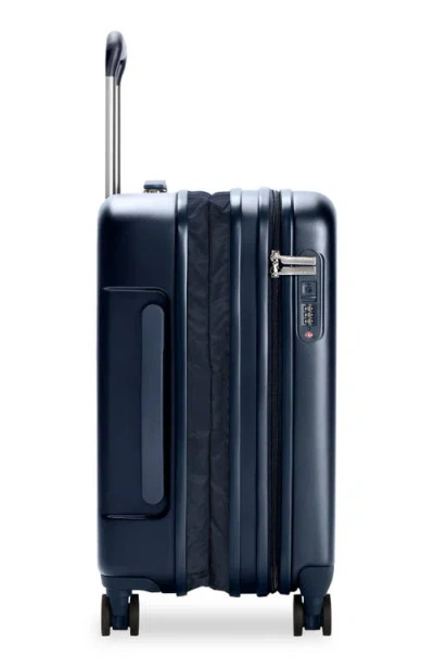 Briggs & Riley Global Carry On Expandable Spinner Suitcase In Blue