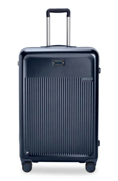 Briggs & Riley Sympatico Large Expandable Spinner Suitcase In Blue