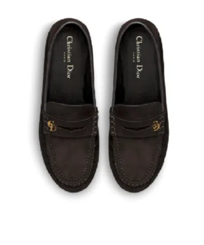 Dior Time Loafer In Brown