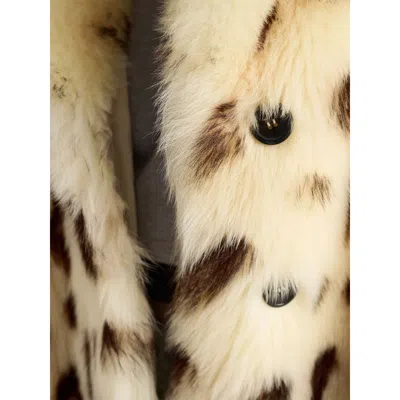 Prada Long-sleeved Button-up Coat In Neutral