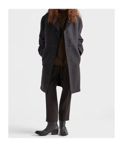 Prada Re-nylon Anorak In Brown