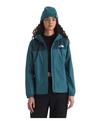 The North Face Women's Antora Hooded Rain Jacket In Green