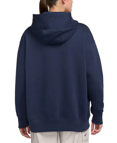 Nike Sportswear Women's Phoenix Fleece Oversized Pullover Hoodie In Blue