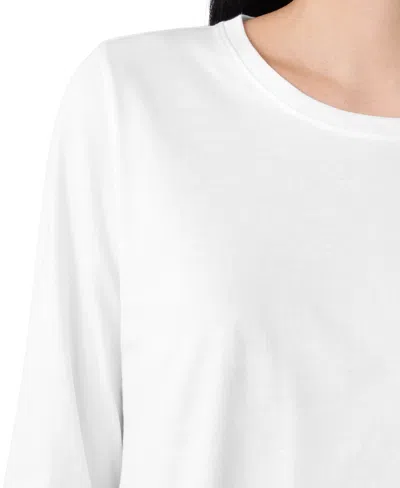 Eileen Fisher Women's Round Neck T-shirt In White