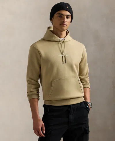 Polo Ralph Lauren Logo-embroidered Hoodie In Brown