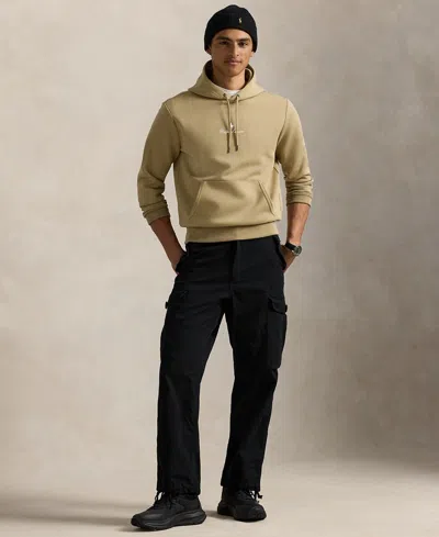 Polo Ralph Lauren Logo-embroidered Hoodie In Brown