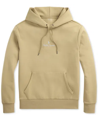 Polo Ralph Lauren Logo-embroidered Hoodie In Brown
