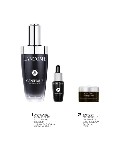 Lancôme Genifique Ultimate Face Serum & Eye Cream Skincare Gift Set In Transparent