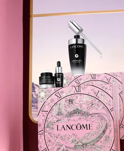 Lancôme Genifique Ultimate Face Serum & Eye Cream Skincare Gift Set In Transparent