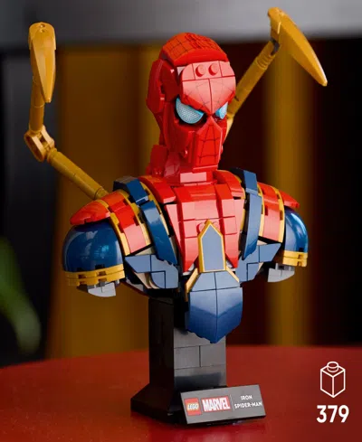 Lego Marvel Iron Spider-man Bust Building Kit For Adults 76326, 379 Pieces In Multi