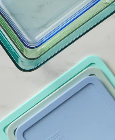 Pyrex Simply Store Tinted 6-pc. Rectangle Storage Set In Multi