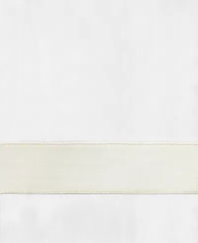 Sferra Estate Woven Cotton Duvet Cover, King In White