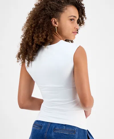 And Now This Petite Crewneck Sleeveless Top, Exclusively At Macy's In White