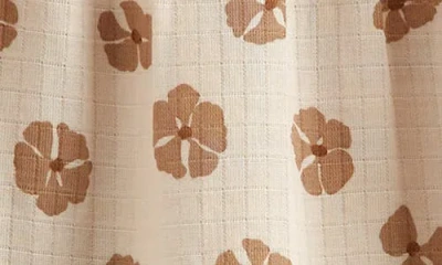 Nordstrom Long Sleeve Cotton Gauze Dress & Bloomers In Brown