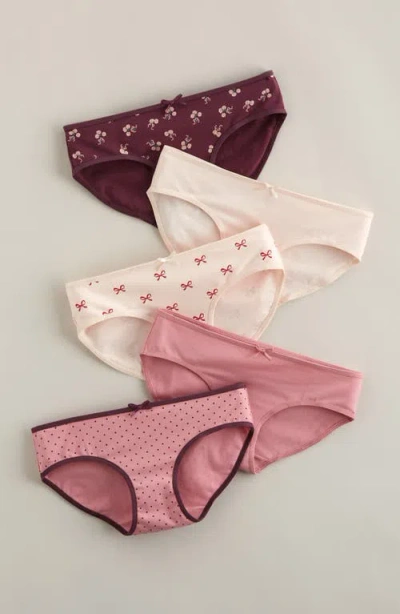 Nordstrom Kids' Assorted 5-pack Hipster Briefs In Multi