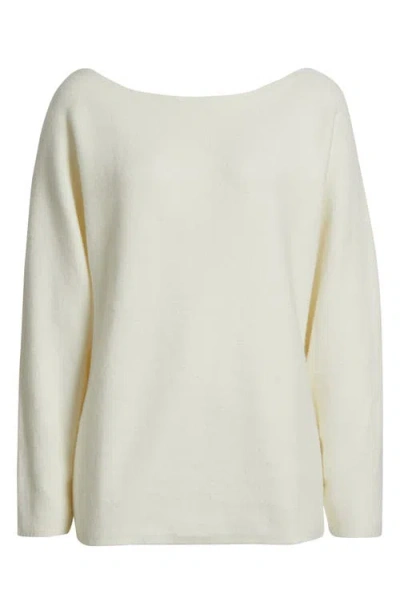 Bp. Lofty Boat Neck Oversize Sweater In White