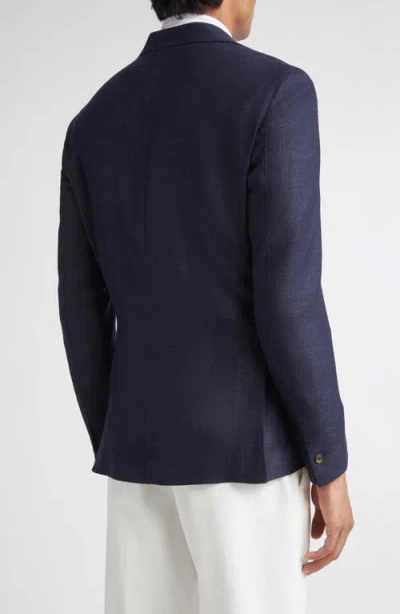 Eleventy Single Breasted Soft Jacket In Blue