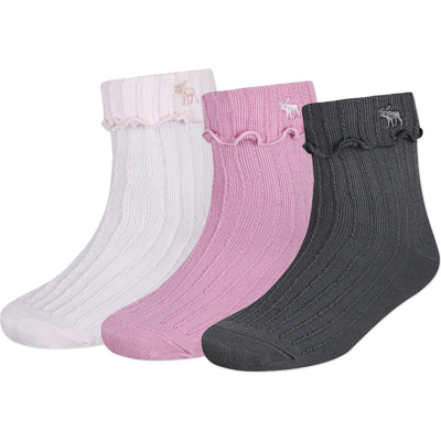 Abercrombie Kids Kids' Assorted 3-pack Crew Socks In Multi