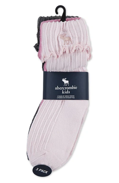 Abercrombie Kids Kids' Assorted 3-pack Crew Socks In Multi