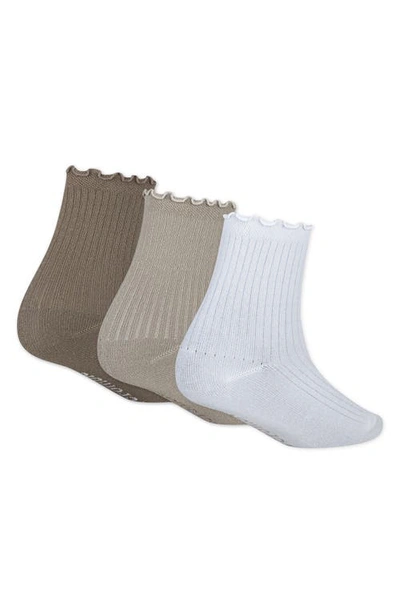 Abercrombie Kids Kids' Icon Assorted 3-pack Crew Socks In Brown