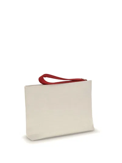 Givenchy Logo-print Clutch Bag In White