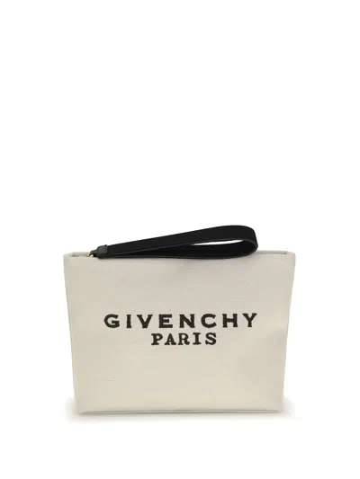 Givenchy Women Ivory Canvas Pouch In White