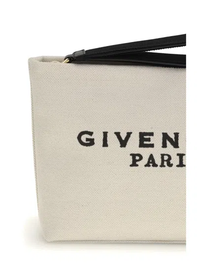 Givenchy Women Ivory Canvas Pouch In White