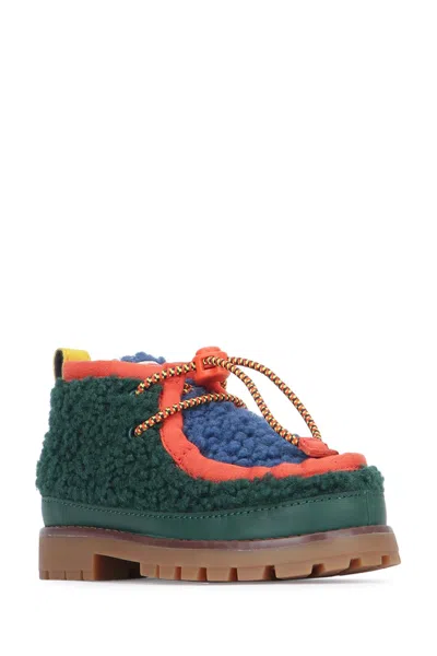 Bobo Choses X Camper Faux Shearling Boots In Multi